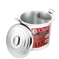 ราคา มีคูปอง ZEBRA หม้อก๋วยเตี๋ยว หัวม้าลาย 3 ช่องโค้ง ขนาด 36 40 45 50cm หม้อสเเตนเลส 304 food grade ปลอดภัย (22306767198)