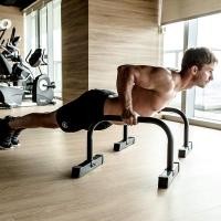 ราคา ส่งจากกรุงเทพฯ บาร์หกสูง บาร์คู่ Multi functional Push Up Stand Bar แท่นดันพื้น จับแน่น ไม่ปวดข้อ (14606073888)