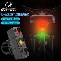 ราคา Outtobe ไฟติดรถจักรยาน ไฟท้ายจักรยาน ไฟจักรยาน ไฟท้ายจักรยาน ledไฟท้ายจักรยานไฟเบรคจักรยานไฟท้ายจักรยานไฟเลี้ยว USB ชาร์จไฟได้กันน้ำไฟท้ายจักรยานสำหรับจักรยานเสือภูเขาอุปกรณ์เสริม (21178262261)