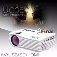 ราคา Unic UC36 White By 9FINAL Mini Portable LED Projector โปรเจคเตอร์ Full Color 1080P Home Cinema HDMI AV USB (115040138)