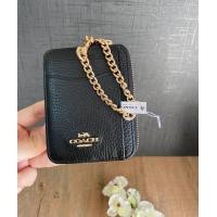 ราคา แท้100 Coach 6303 C9215 Zip Card Case In Pebble Leather (15387213063)