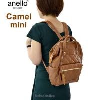 ราคา Nekokissbag Anello แท้100 PU Leather Quilting Backpack กระเป๋าเป้สะพายหลัง อเนลโล Mini Classic Size รุ่นหนังพียูลายตาราง (14182815012)