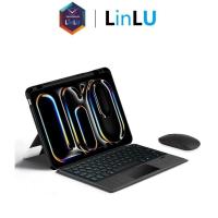 ราคา LinLU ชุดสำหรับ IPad Pro 11 2024 M4 โปร13 2024 M2บลูทูธกระเป๋าหนังคีย์บอร์ด11นิ้ว13นิ้ว IPad แนวนอนและแนวตั้งจอสัมผัสส่องสว่างชุดแป้นพิมพ์และเมาส์ส่องสว่าง (22515383754)