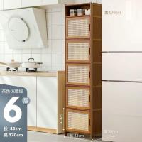 ราคา ตู้ชั้นวางรองเท้าไม้ไผ่ KIMDELIN ตู้หนังสือประตู2 4 5 6ชั้นตู้ช่องเก็บของสีน้ำตาล (22337544228)