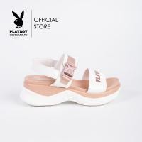 ราคา Playboy รองเท้าแตะรัดส้นผู้หญิง ลิขสิทธิ์แท้ รุ่น ST HS242C109 ดีไซน์แตะสปอร์ตสกรีนโลโก้ มี 2 สี สีชมพูและสีขาว (22130665233)