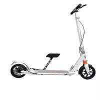 ราคา สกูตเตอร์ ล้อใหญ่ สกูตเตอร์ไฮบริด hybrid มีที่เหยียบปั่นจักรยาน พับเก็บได้ มีเบรคมือ สำหรับผู้ใหญ่ เด็กโต วัยรุ่น (14606899352)