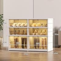 ราคา Jumper kids กล่องรองเท้า แถวคู่ 3 9 ชั้น ใส่ได้ชั้นละ 4 คู่ กล่องใส่รองเท้า กล่องรองเท้าพลาสติกบานใส พับได้ shoe box waterproof พร้อมส่ง (21729291251)