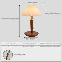ราคา HEIKESZ โคมไฟตั้งโต๊ะมีซิปสไตล์วินเทจโคมไฟสไตล์วินเทจสไตล์นอร์ดิกแบบโบราณสไตล์ฝรั่งเศสมีจีบทำจากทองแดงทำจากไม้ข้างเตียงนอน Lampu Hias โคมไฟตั้งโต๊ะชาร์จปรับได้พกพาได้สำหรับห้อง (21489647176)
