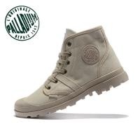 ราคา PALLADIUM High Top Beige Classic Casual Outdoor Sneakers (21192158565)