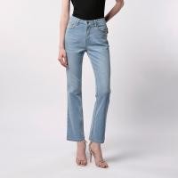 ราคา f fashion กางเกงยีนส์ทรงแฟลร์ ผู้หญิง Fit and Flare Denim Pants 06350 (21930202896)