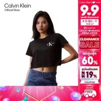 ราคา CALVIN KLEIN เสื้อยืดแขนสั้นผู้หญิง Baby Tee ทรง Crop รุ่น J223495 BEH สีดำ (21728048118)