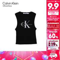 ราคา CALVIN KLEIN เสื้อแขนกุดผู้หญิง ทรง Slim รุ่น ZW02476 BEH สีดำ (22141351110)