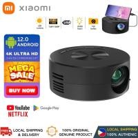 ราคา 1 year warranty COD Xiaomi Projector MAGCH HY300 Projector 4K Ultra Full HD 1080P Built in app Android Smart Box Netflix YouTube Multimedia Mini Flexible projection Angle Portable laser HDMI WIFI pho 
