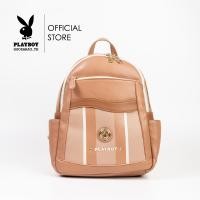 ราคา Playboy รุ่น Womens backpacks กระเป๋าเป้ผู้หญิง รหัส ST B243PB574 ดีไซน์กรีนแถบคู่โลโก้วงกลมทอง มี 2 สี สีดำและสีน้ำตาล (22461990293)
