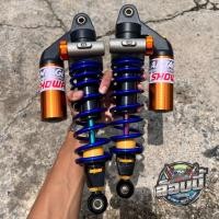 ราคา โช็ค Showa เทค4 แกนรุ้ง สปิงนำ้เงินแก้ว (16009479683)