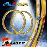 ราคา ล้อ COM MINI 1 40 X 17 ทูโทน ทอง เงิน ขอบยก จำนวน 2 วง มีให้เลือกหลายสี ล้อคอม มินิ ขนาด 1 40 ขอบ 17 ของแท้ การันตีของแท้ 100 ราคาพิเศษสุดๆ (22435889600)