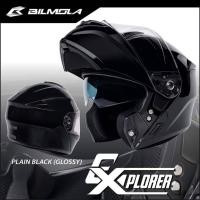 ราคา หมวกกันน็อค bilmola ยกคาง แว่น2ชั้น รุ่น Explorer รองรับการติดตั้งบลูทูธ เต็มใบสีพื้น Plain เลือกสีได้ S XL เลือกไซส์ได้ (21288837383)