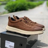ราคา Clarks Genuine Leather New Four Seasons Lace Up Mens Shoes Ultra Light Thick Sole Outdoor Leisure Sports Soft Top Frosted Cowhide (20359815630)