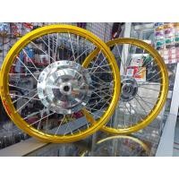 ราคา ชุดล้อ ราคา1คู่ ออโตเมติก YAMAHA นูโว ELEGANCE มีโอ115 มีโอ125 นูโว MX FINO 115 125 ตรงรุ่นรถ ในรูปเป็นเพียงตัวอย่างของสีวงล้อเท่านั้น วงล้อ1 40 17อลูมิเนียมเกรดดีดุมเงาพร้อมขึ้นซี่ลวดชุบเส้นใหญ่อย่าง