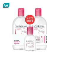 ราคา BIODERMA ไบโอเดอร์มา เซ็นซิบิโอ เอชทูโอ เมคอัพ รีมูฟเวอร์ คลีนซิ่ง วอเตอร์ แพ็ค 500 มล X2 ฟรี 100 มล (3268578608)