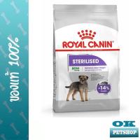 ราคา Royalcanin Mini Sterilised 8 KG อาหารเม็ดสำหรับสุนัขโตทำหมันพันธุ์เล็ก (21894186054)
