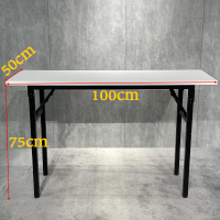 ราคา โต๊ะพับได้ 120 60 75 โต๊ะพับอเนกประสงค์ โต๊ะทำงาน ขนาด Folding Dining Table โต๊ะพับอเนกประสงค์หน้ากว้าง พับง่าย สปริงเดี่ยวทำให้พับได้ง่ายขึ้น COD (22628201367)