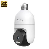 ราคา VIMTAG กล้องวงจรปิดกลางแจ้ง WIFI 4MP Bulb360 ติดตามอัตโนมัติตรวจจับคนเสียง2ทางกล้องรักษาความปลอดภัยกันน้ำ IP พร้อม Onvif alexa (22029828477)