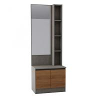 ราคา GHBathroom Mall DELICATO โต๊ะเครื่องแป้ง 60ซม P 04 60x40x170 ซม สีดาร์คโอ๊ค เทาผ้า ร้านค้าเเนะนำ (21599742207)