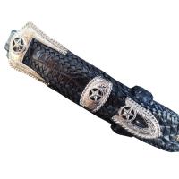 ราคา เชิญเยี่ยมชม เลือกซื้อ ได้ที่ร้านอันดับ1 Bestcare Genuine Crocodile Leatherเข็มขัด Cowboy สายสีดำ หัวดาว แบบหัวชุด ใช้ได้ทั้งในออฟฟิต ดูเท่ห์ๆ และกับกางเกงยีนส์ตัวโปรดของคุณ (11238664384)