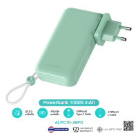 ราคา ALPHA X ALPC10 26PD ALPC20 10PD powerbank 10000 20000 mah fast charge 20w pd universal adapter มี สาย ในตัว led (21728883065)