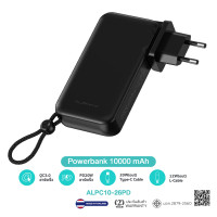 ราคา ALPHA X ALPC10 26PD ALPC20 10PD powerbank 10000 20000 mah fast charge 20w pd universal adapter มี สาย ในตัว led (21728883061)