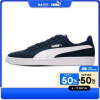 ราคา PUMA SPORT CLASSICS รองเท้าออกกำลังกาย Smash Buck สีฟ้า 35675301 (22186791279)