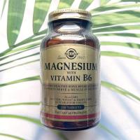ราคา แมกนีเซียม วิตามินบี Magnesium with Vitamin B6 250 Tablets Solgar (12280800188)