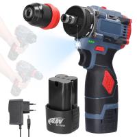 ราคา 16 8V สว่านไร้สาย มอเตอร์ไร้แปรงถ่าน สว่านกระแทกไร้สาย Electric Cordless Screwdriver Cordless Drill 2Battery 2 speed Electric Drill Screwdriver Battery Drill สว่านกระแทก (22247343928)