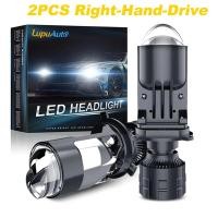 ราคา ANMINGPU 2ชิ้น โปรเจคเตอร์ LED H4 HIB2 9003 ไฟหน้ารถมอเตอร์ไซค์แบบ LED โคมไฟอัตโนมัติเลนส์ขนาดเล็ก LED ชุดหลอดไฟ 6000K 160W 90000LM 12V 24V รถยนต์รถจักรยานยนต์ไฟ LED เลนส์เครื่องฉายคู่ เลนส์ขนาดเล็กชุ