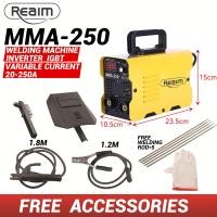 ราคา REAIM ตู้เชื่อม ตู้เชื่อมไฟฟ้า Inverter เครื่องเชื่อม MIG MMA 2in1 สายเชื่อม 2M ไม่ต้องใช้ก๊าส CO2 (22534589967)