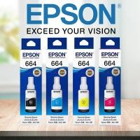 ราคา น้ำหมึก Epson 664 ของแท้ 100 Original 70ML หมึกเติม หมึกเครื่องปริ้น EPSON ชุดเติมหมึก สีหมึก 664 ink หมึกเติม epson 664 แท้ For L Series ECO TANK (22519591180)