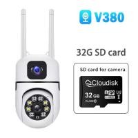 ราคา หน้าจอคู่ กล้องวงจรปิด V380 Pro Color Full HD 1080P 8ล้านพิกเซล WiFi กันน้ํา เสียงสองทาง กล้องวงจรปิดระยะไกล 360 องศา กล้องไร้สาย Night Vision iP camera (22384538423)