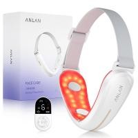 ราคา ANLANอัพเกรดใหม่ หน้าเรียว เครื่องนวดหน้า เครื่องลิฟท์หน้าV shape เครื่องลิฟท์หน้าเรียว เครื่องกระชับหน้า ที่นวดหน้า นวดหน้า EMSไมโครกระแสปรับรูปร่างรูปหน้า ฟื้นฟูผิวแสงสีแดง บลูเรย์บิวต 6 โหมด ปรับระ