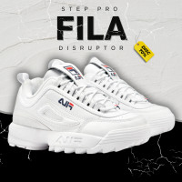 ราคา FILA Disruptor II CV001265 1 6 รองเท้าผ้าใบชาย รองเท้าผ้าใบหญิง (21420567096)