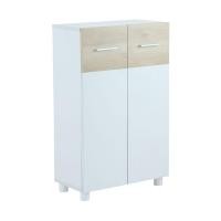 ราคา INDEX LIVING MALL ตู้อเนกประสงค์ รุ่นมินโม่ ขนาด 60 x 30 x 82 ซม สีขาว ธรรมชาติ (22225181232)