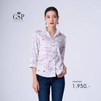 ราคา GSP เสื้อเชิ้ตผู้หญิง ไอเฟล ปารีส แขนสามส่วน สีขาว PAHFWH (21719129681)