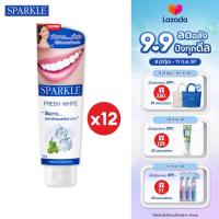 ราคา แพ็ค 12 SPARKLE ยาสีฟัน สปาร์คเคิล ไวท์ สูตร WHITE TOOTHPASTE 160 กรัม 10SK000011X12 ฟันขาว ลมหายใจหอมสดชื่น (22256963463)