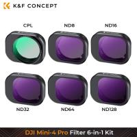 ราคา K F CONCEPT DJI Mini 4 Pro Filter ชุด6 In 1 CPL ND8 ND16 ND32 ND64 ND128 (21644492621)