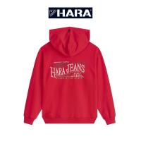ราคา ส่งฟรี Hara ฮาร่า ของแท้ เสื้อกันหนาวแขนยาว มีซิป สีแดง สกรีนลายด้านหลัง Cotton 100 คุณภาพดี รุ่นJ 99113 51 (18058065312)