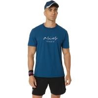 ราคา ASICS MEN CLASSIC GRAPHIC TEE MEN CPS ผู้ชาย เสื้อคอกลม ของแท้ MAKO BLUE (22477741438)