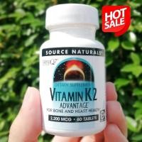 ราคา 75 OFF ราคา Sale EXP10 2024 วิตามินเค 2 Vitamin K2 Advantage 2200 mcg 60 Tablets Source Naturals K1 K2 as MK 4 K2 as MenaQ7 K 2 (21854921346)