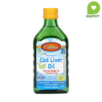 ราคา Carlson Kids Norwegian Cod Liver Oil Natural Lemon 8 4 fl oz 250 ml (21432697168)