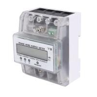 ราคา 3 Phase 4 Wire Energy Meter 220 380V 20 80A Energy Consumption KWh Meter Rail Installation Digital Electric Power Meter (18484566375)