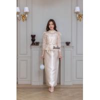 ราคา มี4สีค่ะ ชุดออกงาน M 4XL Set เสื้อลูกไม้ กระโปรงผ้าไหม ชุดแม่เจ้าสาว ชุดแม่เจ้าบ่าว ชุดไทยประยุกต์ ชุดไปวัด ชุดงานบุญ งานบวช งานแต่ง งานป้าย Amor 901 (22292061074)